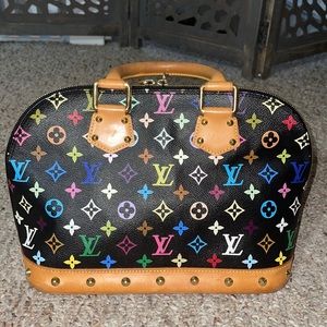 Louis Vuitton Murakami Noir Alma PM Handbag